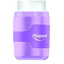 Sharpener & Eraser - Pastel 2 in 1 Pencil sharpener (2 holes) & eraser - (Maped)