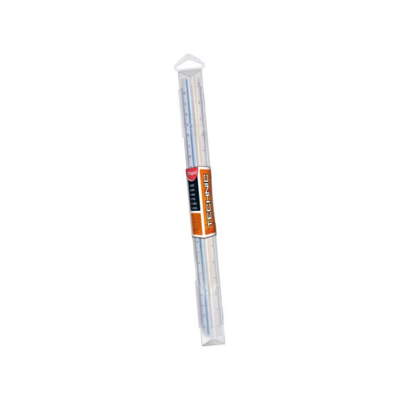 Rulers - Architect's Scale Ruler - (Maped) - Blue: 1:100, 1:200, 1:250, 1:300, 1:400, 1:500