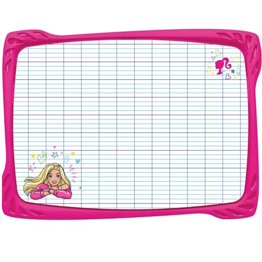 Whiteboards - Barbie Portable Whiteboard - (Maped)