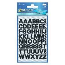 Stickers - Black numbers and letters stickers - (Z Design) - Large Letters