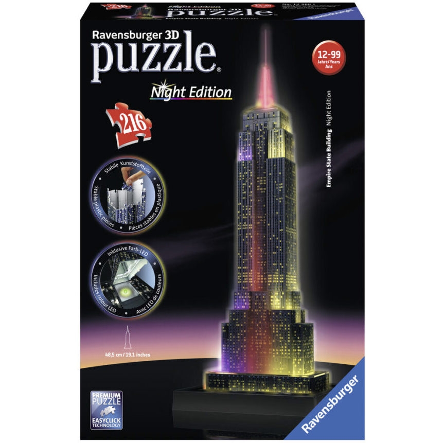 Puzzle 3D - Empire State Building Night Edition - (Ravensburger)
