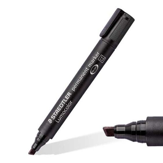 Markers - Black Permanent Marker Chisel Tip - (Staedtler)