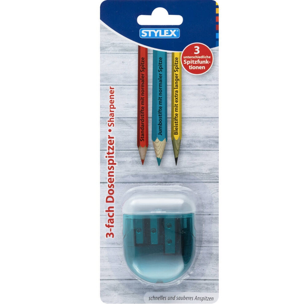 Sharpeners - 3 Hole Pencil Sharpener - (Stylex)
