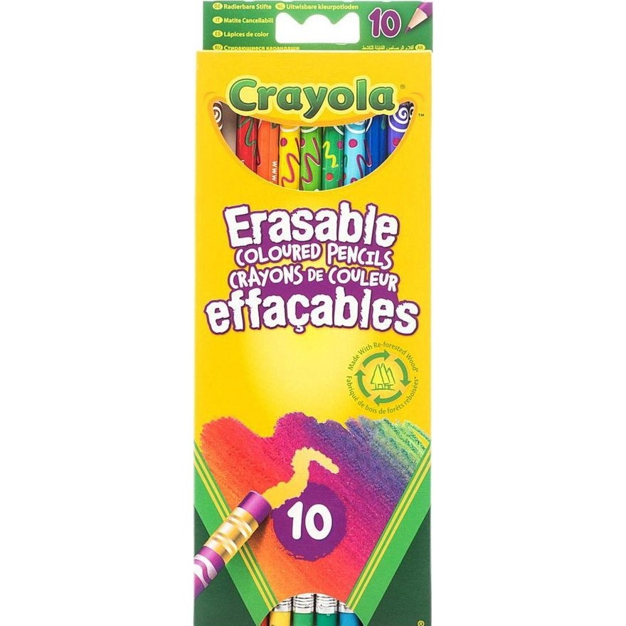 Colouring Pencils - Erasable Colour Pencils X 10 - (Crayola)