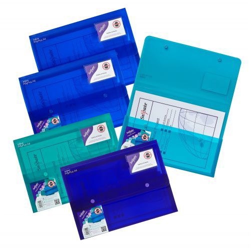 Folders - PolyPlus A4 Electra Button Folder - (Snopake)