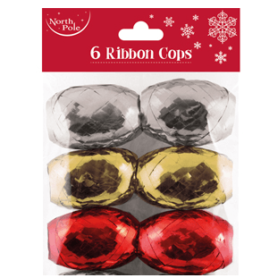 Ribbons - Metallic Ribbons By 6 - (North Pole)