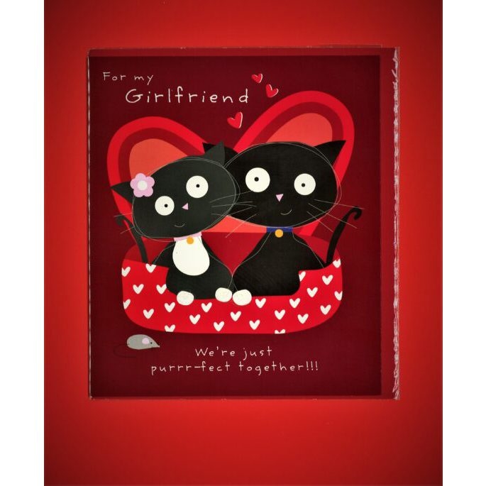 Carlton - Valentine's Day Girlfriend Cards - For My Girlfriend
