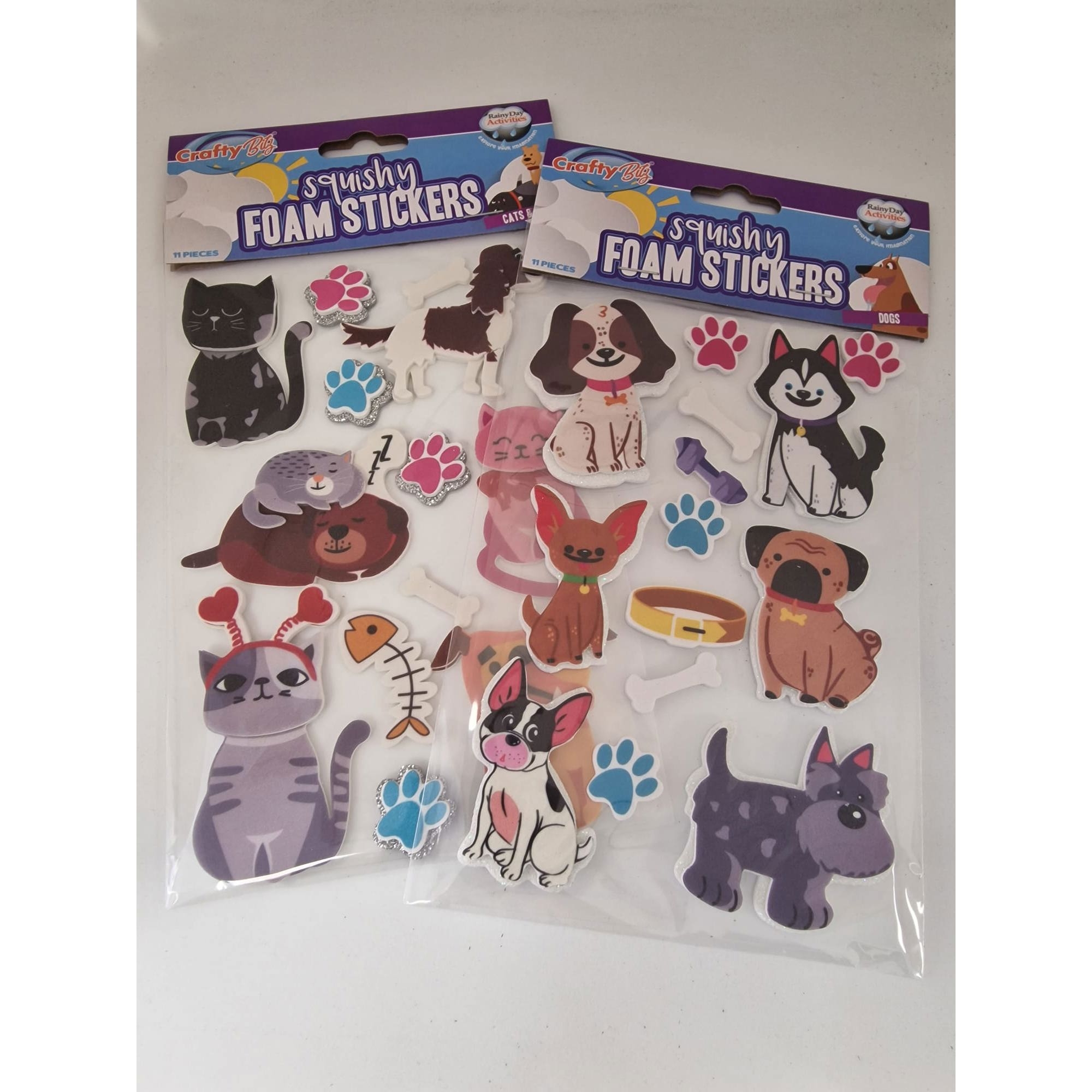 Stickers - Foam Stickers Cats & Dogs  - (Crafty Bitz) - Cats & Dogs