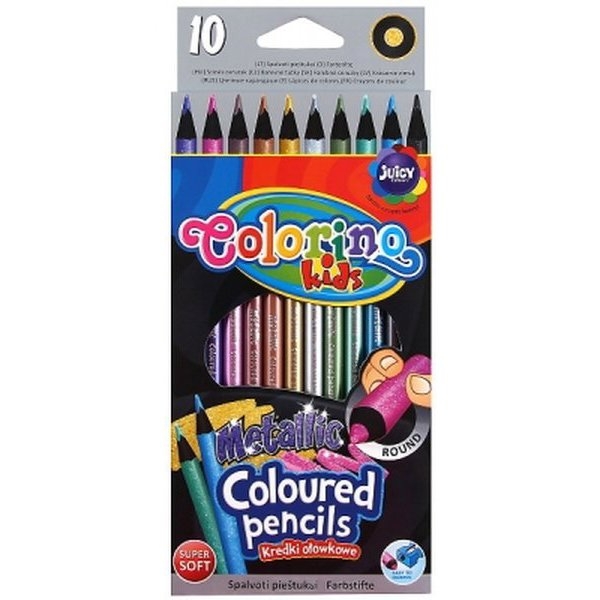 Colouring Pencils - Metallic Pencil Colours by 10 - (Colorino)