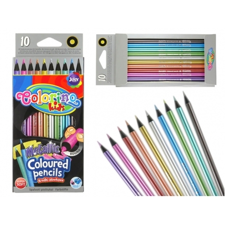 Colouring Pencils - Metallic Pencil Colours by 10 - (Colorino)