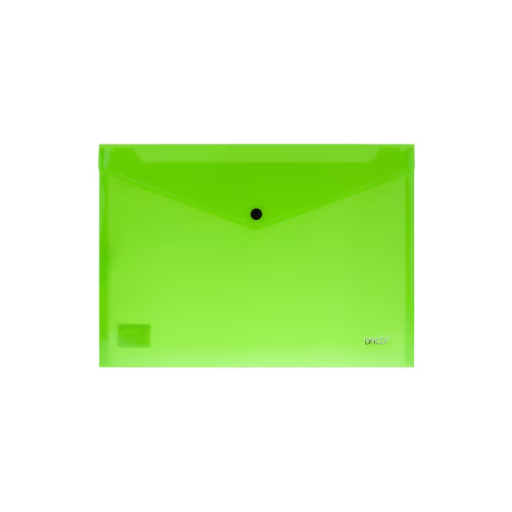 Folders - Neon Colour A4 Button Folder - (Daco)