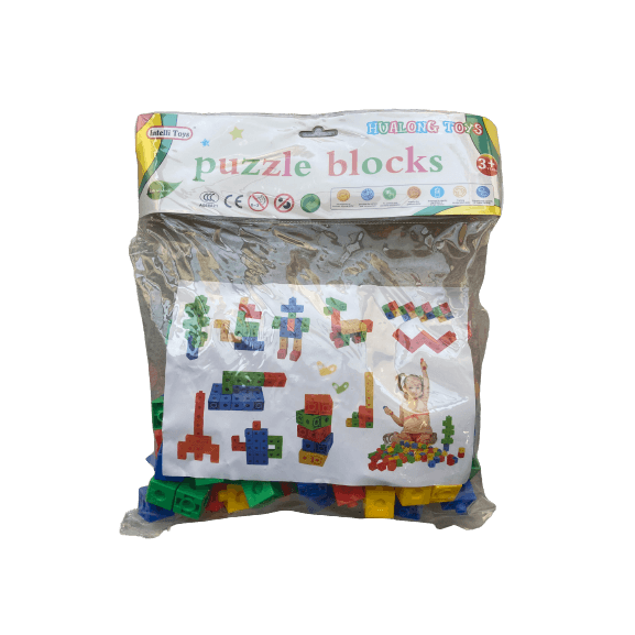 Interlocking Linking Cubes 100 Pcs - (Intelli Toys)