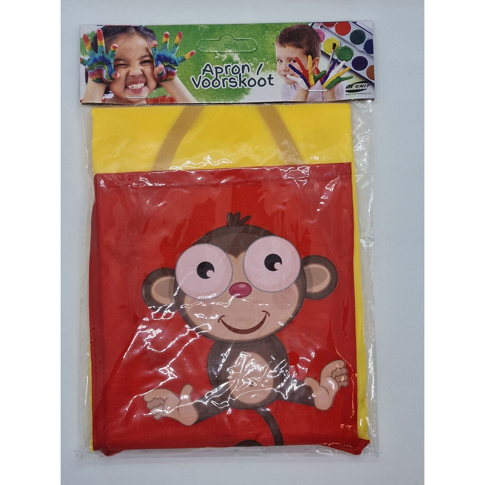 Apron - Sleevless/With sleeves Paint Apron - (Merit) - Red:40.5X54cm