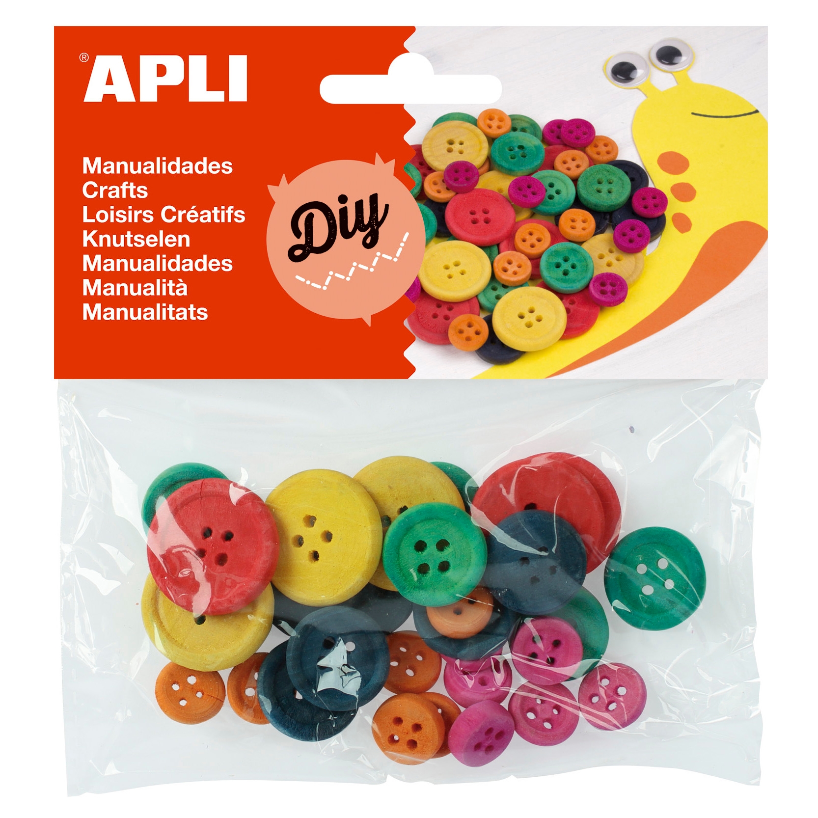 Crafts -  Wooden Buttons - (Apli)