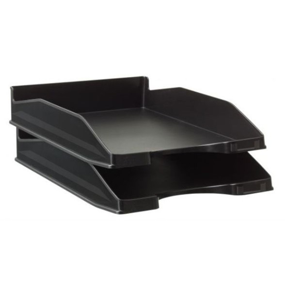 Paper Trays - Stackable Black Desk Tray - (Faibo)