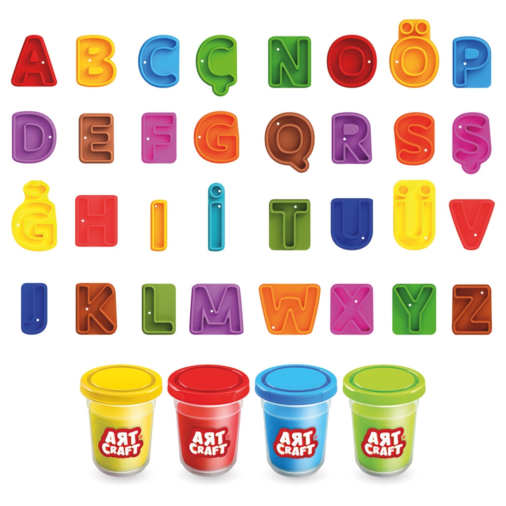 Play Dough - Alphabet Play Dough Set - (Art Craft)