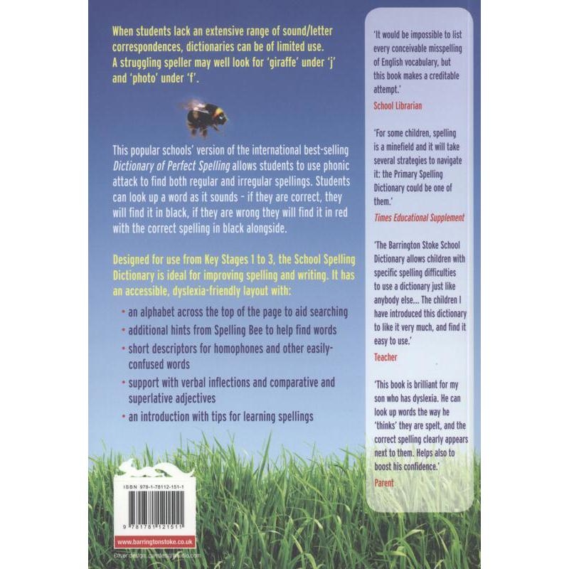 Books - Barrington Stoke - School Spelling Dictionary