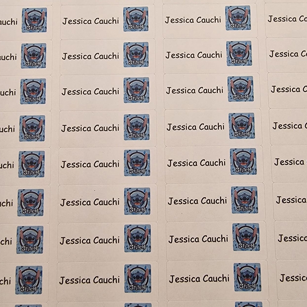 Paper labels 37mm by 14mm - With Image