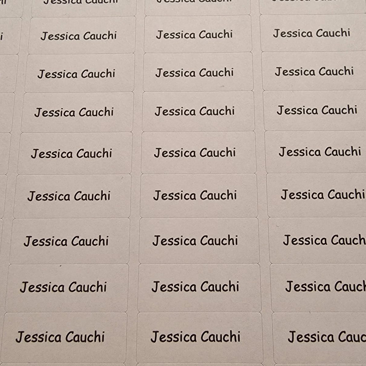 Paper labels 37mm by 14mm - Text Only