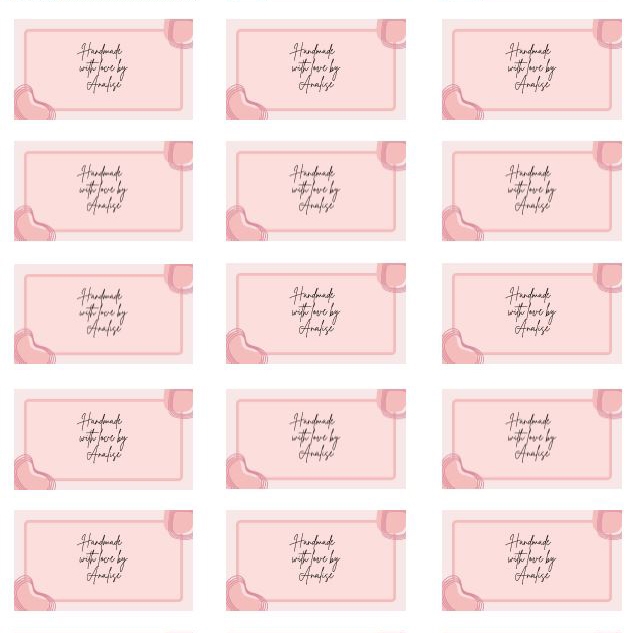 PAPER LABELS 63MM BY 38MM - Custom Artwork