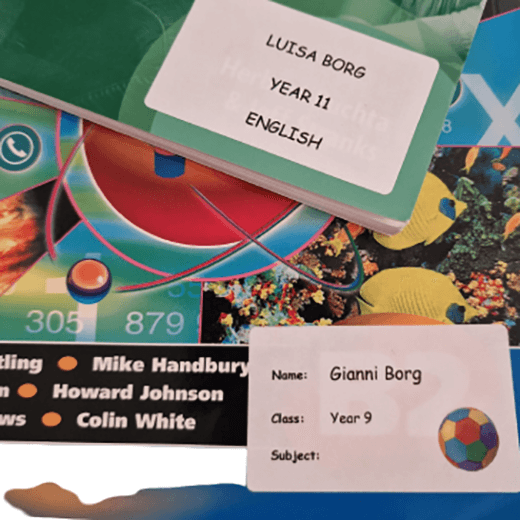 PAPER LABELS 63MM BY 38MM - With Image