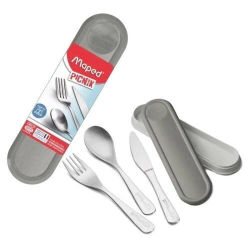 Cutlery Set in Plastic Container - (Maped)