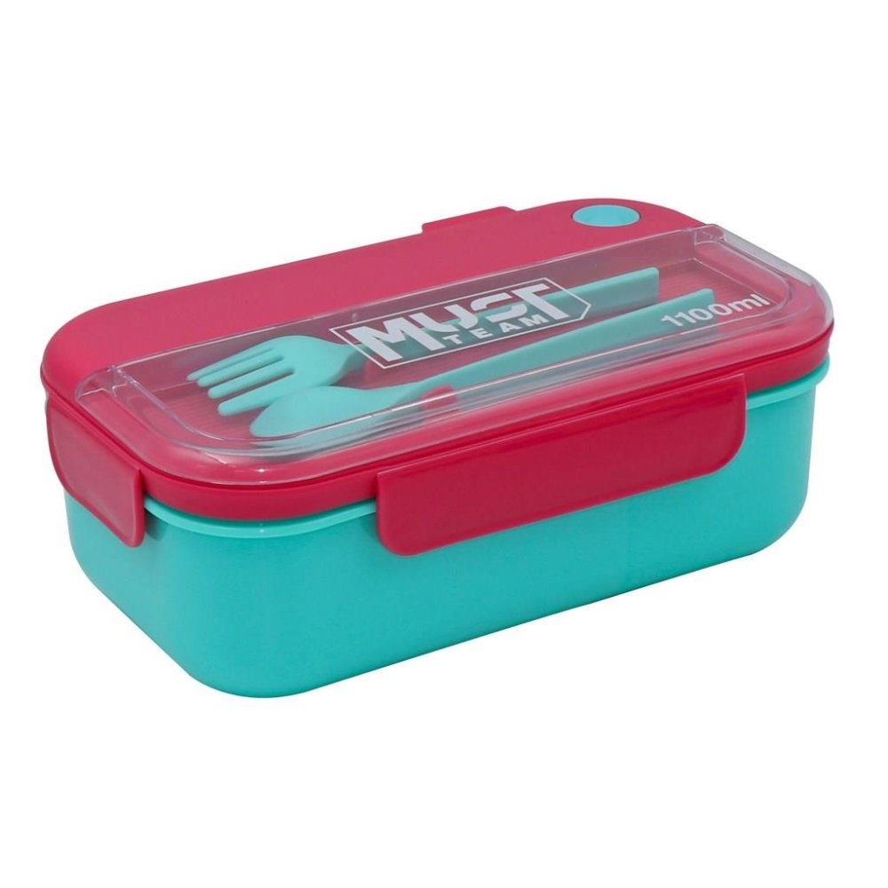 Boxes - Lunch Box with 2 Compartments and Cutlery - (Must)