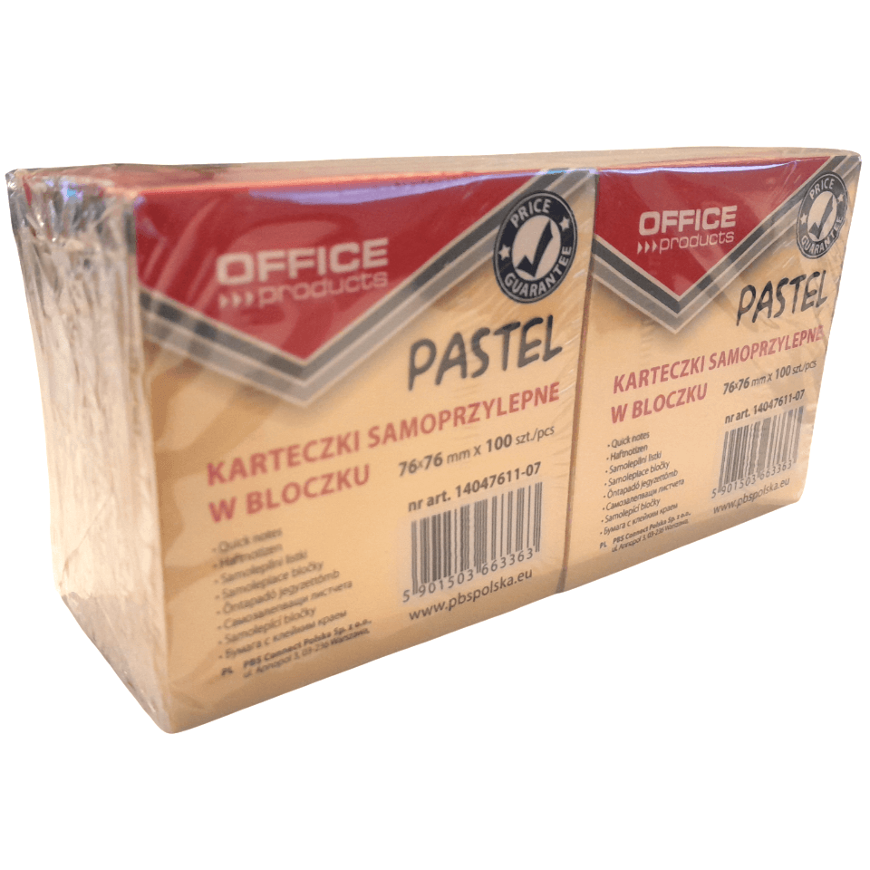 BULK DISCOUNT: Pack of 12 Pastel Sticky Note Blocks - (Office)