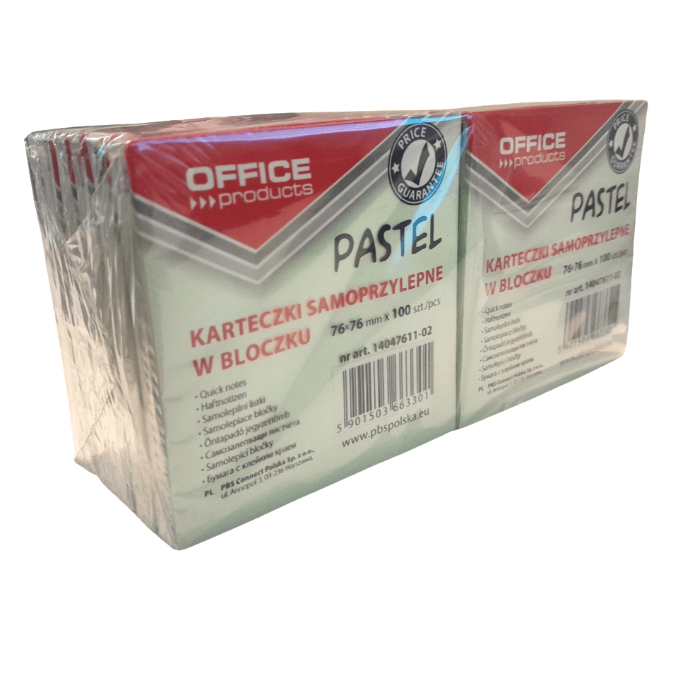 BULK DISCOUNT: Pack of 12 Pastel Sticky Note Blocks - (Office)