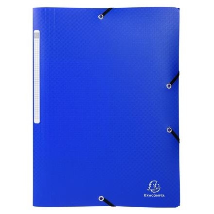Folders – A4 Plastic Folder with Black Elastic Closure – (Exacompta)
