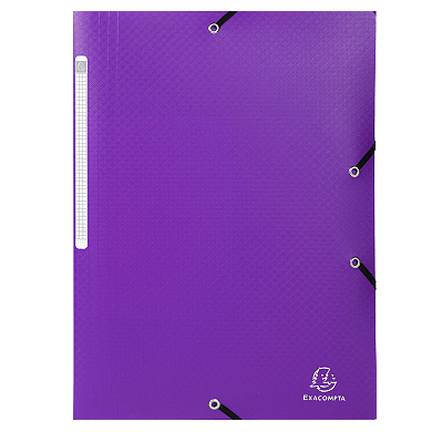 Folders – A4 Plastic Folder with Black Elastic Closure – (Exacompta)