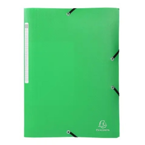 Folders – A4 Plastic Folder with Black Elastic Closure – (Exacompta)