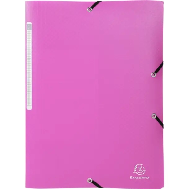 Folders – A4 Plastic Folder with Black Elastic Closure – (Exacompta)