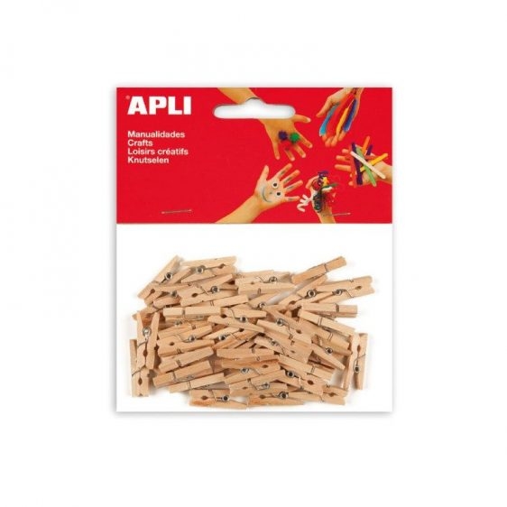 Crafts - 2.5cm Wooden Pegs - (Apli)