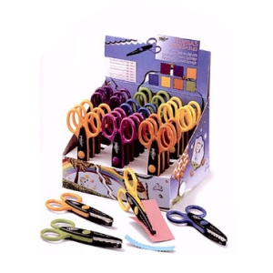 Scissors - Craft Scissors Wave edge - (Faibo) - Pink