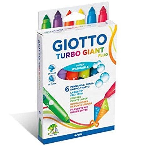 Markers - Turbo Giant Felt Pens - (Giotto)