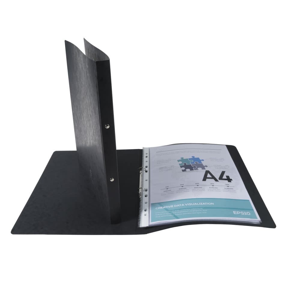 Files - 2 Ring Ring Binder A4 20mm - Black Box