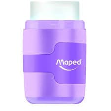 Sharpener & Eraser - Pastel 2 in 1 Pencil Sharpener (2 holes) & Eraser - (Maped)