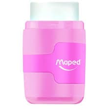 Sharpener & Eraser - Pastel 2 in 1 Pencil Sharpener (2 holes) & Eraser - (Maped)