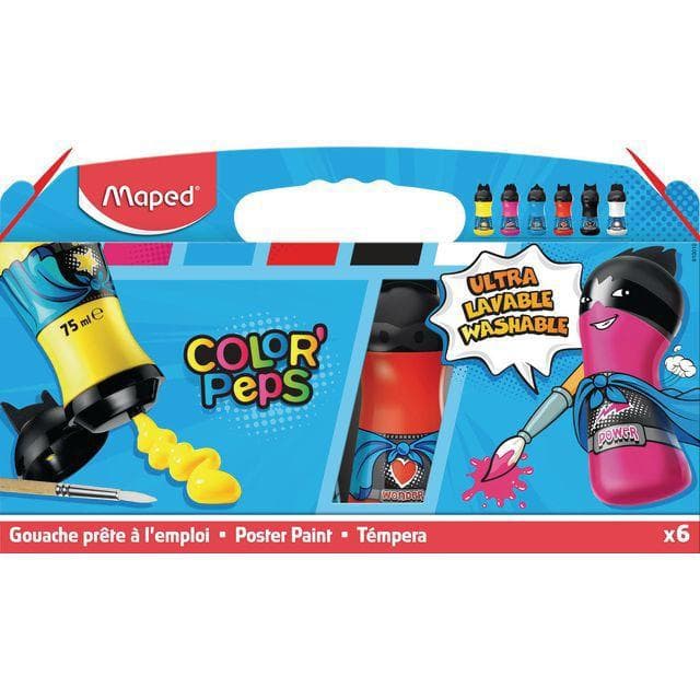 Paint - Poster Paint Pack of 6 - (Maped)