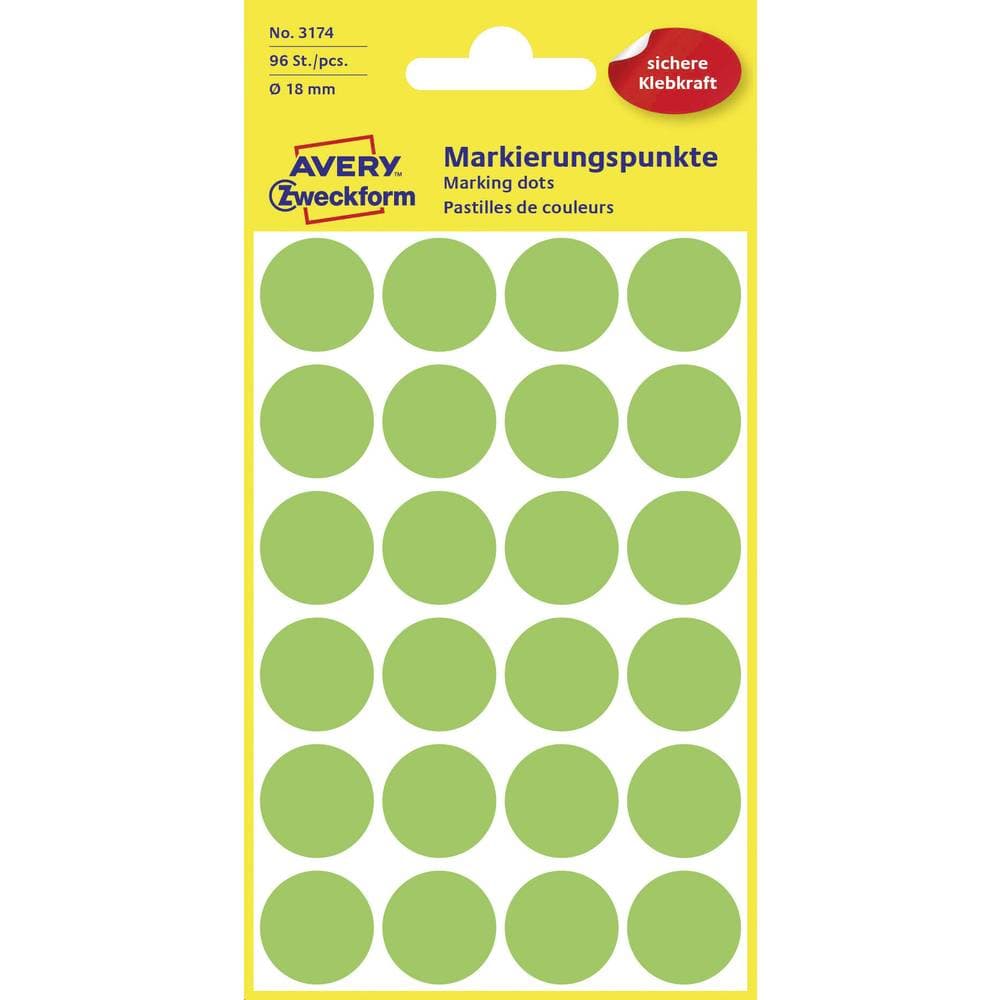 Labels - Lime Marking Dot Labels - (Zweckform)