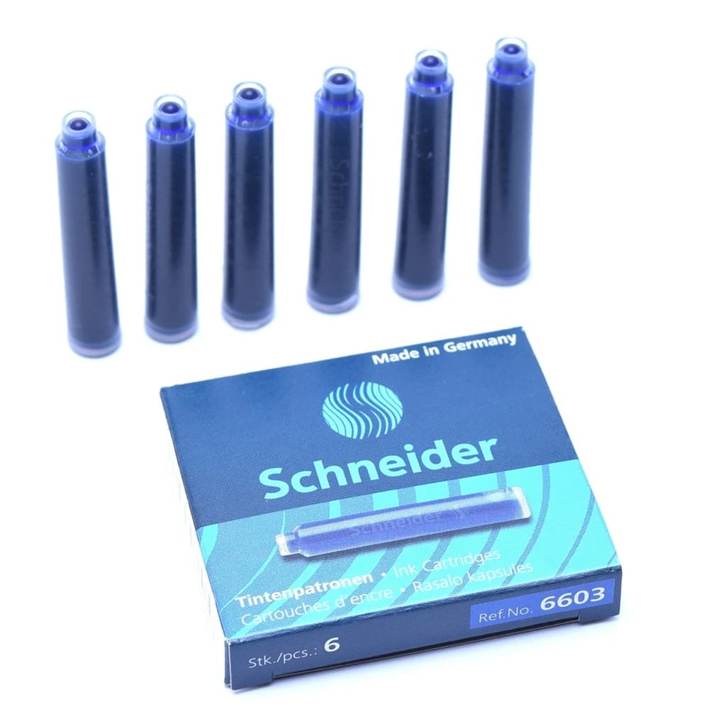 Pen Ink Cartridges Blue - (Schneider)
