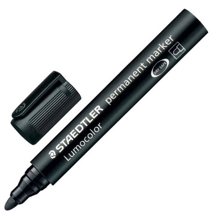 Markers - Black Permanent Marker Bullet Tip - (Staedtler)