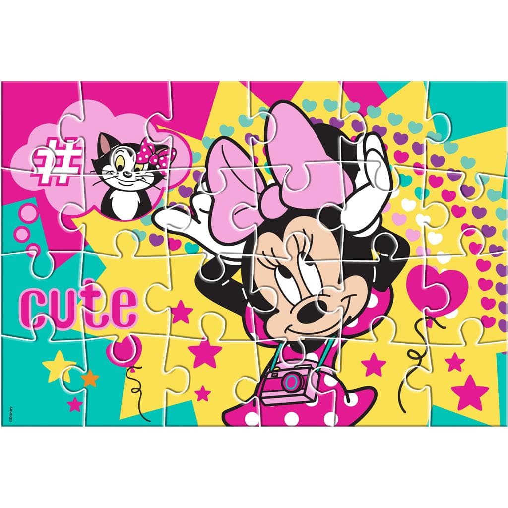 Puzzles - Disney Two in One Puzzles for colouring - (Luna) - Minnie