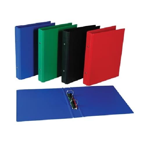 Files - Black A5 2 Ring File 30mm Hardback - (Aurora)