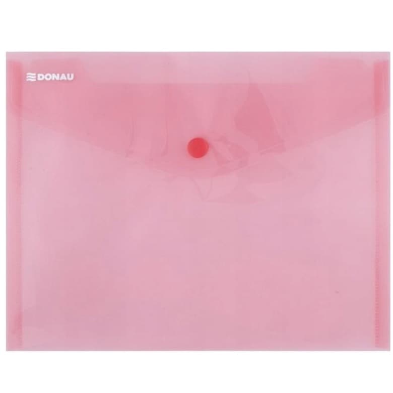 Folders - Transparent A5 Button Folder - (Donau)