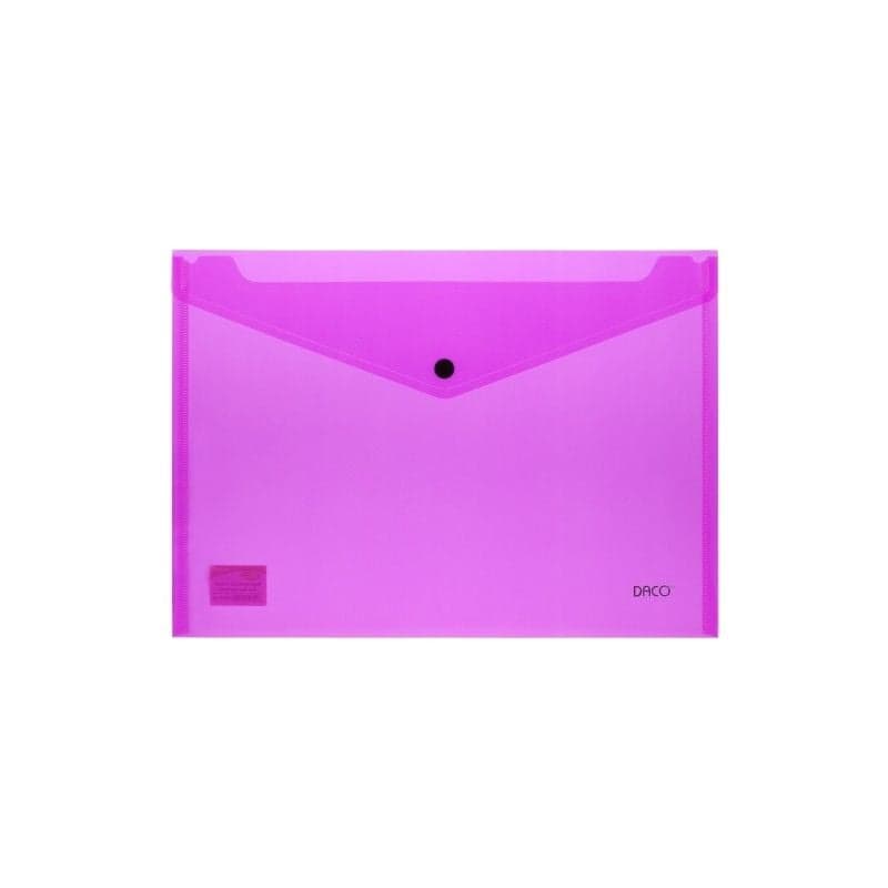 Folders - Neon Colour A4 Button Folder - (Daco)