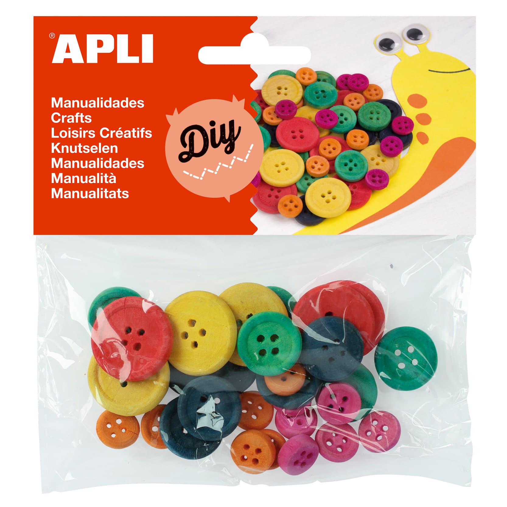Crafts -  Wooden Buttons - (Apli)