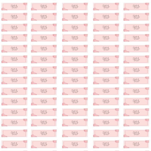 Paper labels 37mm by 14mm - Custom Artwork