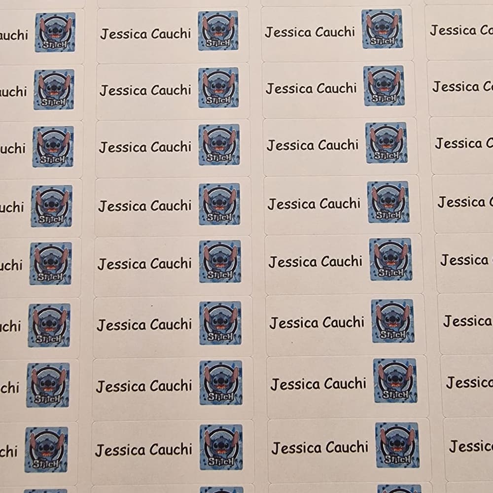 Paper labels 37mm by 14mm - With Image